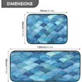 thumbnail image 3 of Colorful Scales Anti Fatigue Mats for Kitchen Floor,Set of 2 Non Skid Washable Waterproof Anti Kitchen Floor Mats for Kitchen Office Laundry Room Bathroom (19"x27"+19"x47") Home Decor, 3 of 7