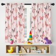 thumbnail image 5 of Blackout Kids Curtains,Pink Butterfly Pink Wings Pattern Childrens Insulated Curtains Set Of 2,Bedroom Essentials,Toddler Room Decor 42"x54", 5 of 5