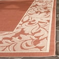 thumbnail image 4 of Safavieh Courtyard Steve Oriental Indoor/Outdoor Area Rug, Terracotta/Natural, 2' x 3'7", 4 of 9