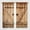 Style-8, variant on Barn Door Curtains, Wooden Rustic Village Farmhouse Western Country Farm Retro Woods Vintage Print Pattern Window Drapes for Living Room Bedroom Drape 2 Panel Set,52x84 Inch