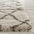 thumbnail image 3 of SAFAVIEH Belize Leann Abstract Plush Shag Area Rug, Taupe/Grey, 5'1" x 7'6", 3 of 4