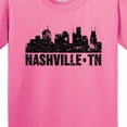 thumbnail image 4 of Inktastic Nashville Skyline Grunge Youth T-Shirt, 4 of 5