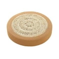 thumbnail image 1 of Cojín redondo de tatami para suelo, para silla, decoración del hogar, estilo japonés, meditación, 40 cm Caqui, 1 of 9