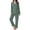 Grey Green, variant on Fantaslook Womens Pajama Sets Long Sleeve Button Down Tops Drawstring Pants Sleepwear Nightwear Soft Pjs Sets with Pockets