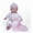 White, variant on 11 in. La Baby Mini Soft Body Baby Doll with Blanket & Pacifier, White