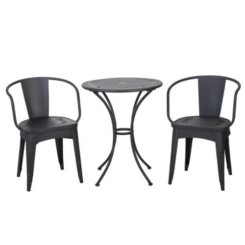 Tottenham Outdoor Black Bistro Set