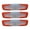 Red, variant on 3Pcs Racket Shock Absorber Long Style Anti-vibration Accessory Silicone Tennis Racquet Vibration Dampener for Player