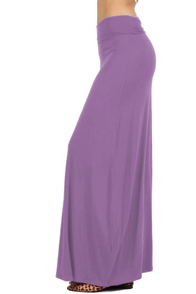 NioBe Clothing Womens Solid Long Draped Maxi Skirt (Small, Americano) at   Women's Clothing store