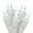 White, variant on Vickerman 100 Pure White Wide Angle LED Single Mold Light on White Wire, 34' Christmas Light Strand