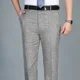 thumbnail image 3 of Pantalones de traje de lino para hombre, pantalones de verano drapeados negros fluidos para hombre, ropa de trabajo, ropa de diseñador elegante vintage de licra, novedad elegante, 3 of 5