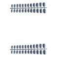 thumbnail image 4 of Guardurnaity 24 piezas de uñas postizas prensa en puntas de uñas artificiales llamativo parche de uñas de envoltura completa para mujeres niñas Type1 NO1, 4 of 6