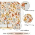 thumbnail image 2 of Retro Mushroom Kitchen Curtains Cute Boho Flower Small Short Cafe Window Curtains 70s Vintage Floral Funky Groovy Bathroom Window Drapes Treatment Tier Curtains 2 Panels (27.5x39 Inch), 2 of 6