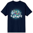 thumbnail image 6 of The Jetsons Cosmic Family Men's Navy Blue Graphic Tee-S, 6 of 7