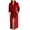 Wine, variant on Womens Long Fluffy Bathrobes Comfy Flannel Plush Lapel Kimono Robes Soft Winter Warm Spa Robe with Pockets