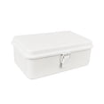 thumbnail image 2 of simhoa Metal Storage Box Empty Box Vintage with Lid Desktop Storage Container Bin White, 2 of 8