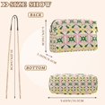 thumbnail image 4 of FORMRS Women Crossbody Purse with Chain Strap Vegan Leather Shoulder Handbag, Yellow Symmetrical Stars, 4 of 7