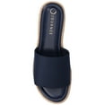 thumbnail image 4 of Journee Womens Rosey Wedge Heel Espadrille Sandals, Widths Available, 4 of 9