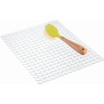 thumbnail image 1 of iDesign Orbz PVC Plastic Sink Grid, Non-Skid Dish Protector for Kitchen, Bathroom, Basement, Garage, 12" x 15.5" - Clear, 1 of 5