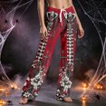 thumbnail image 6 of QWKLEAJ Halloween Pajama Pants Men Spooky Sleepwear Lounge Pants Horror Themed Fleece Trousers Pumpkin Ghost Print Loungewear Mens Sleep Bottoms Funny Halloween Night Pants, 6 of 6