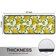thumbnail image 5 of Kitchen Rugs Sets Of 2,Yellow Lemon Fruit Clusters White Pattern Anti Fatigue Kitchen Mat Rugs Non Slip Washable,Decorative Kitchen Floor Mats for Kitchen,Sink,Laundry,17"x47"+17"x47", 5 of 5