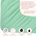 thumbnail image 3 of Microfiber California King Fitted Sheet, Wrinkle, Fade, Stain Resistant Deep Pocket Bed Sheet, Sea Green, 3 of 7