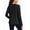 Black, variant on Pinspark Long Sleeve Womens Workout Tops Quick Dry Lightweight Athletic Shirts with Back Pleated for Golf Hiking Jogging Camping