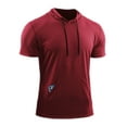 thumbnail image 1 of MAWCLOS T-Shirt à Capuchon d'Été pour Hommes Course Basketball Hauts Athlétiques Entraînement Chandails pour Muscles, 1 of 3