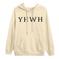 thumbnail image 4 of MHFRRA Sudadera con Capucha de Temática Cómoda para Un Jersey Informal, Ropa de Calle Suave, Ajuste Relajado, Suéter de Cuello Redondo con Diseño de Capucha Beige, 4 of 5