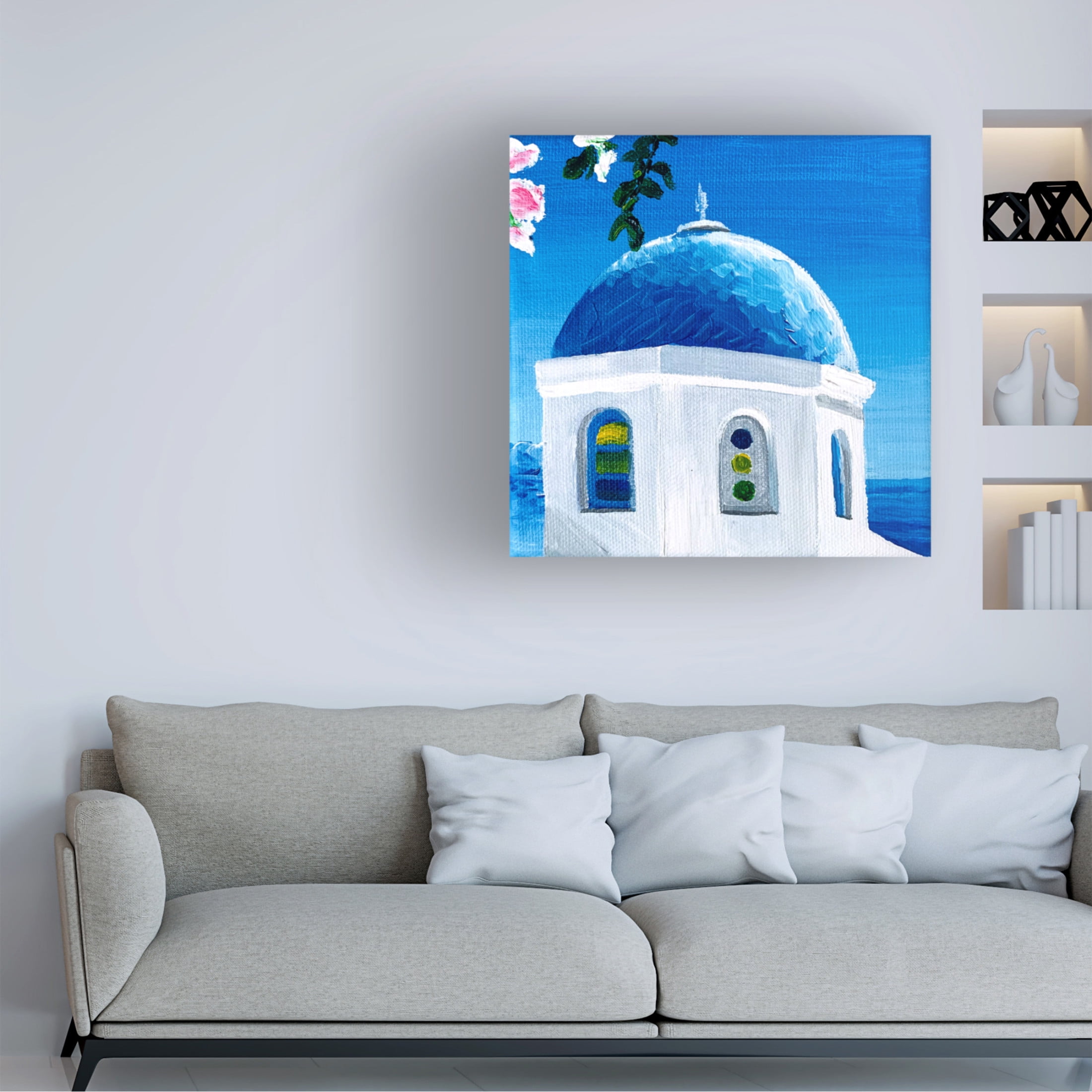 Trademark Fine Art Key and Sea Blue Dome Canvas Wall Art