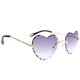 thumbnail image 1 of Gafas de sol Hugo sin montura Corazón Degradado gris para mujer, 1 of 6