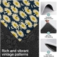 thumbnail image 3 of Darkblue Daisy Flower Yellow Centers Pattern Kitchen Rugs Sets Of 3,Kitchen Runner Rugs Non Skid Washable,Decorative Kitchen Floor Mats for Kitchen,Sink,Laundry,17"x30"+ 17"x47" + 17"x59", 3 of 6