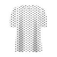 thumbnail image 5 of QUNYINEY Puff Short Sleeve Spring Shirts for Women 2025 Polka Dot Casual Crew Neck Tops Going Out Pullover Loose Shirts, 5 of 5