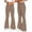 Khaki, variant on Jerdar Bootcut Leggings for Women High Waist Comfy Stretch Boho 70s Bell Bottom Women Yoga Pants Dance Running L