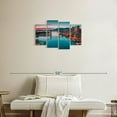 thumbnail image 2 of Elephant Stock Vancouver Waterfront Skyline Wall Art - Horizontal Multi Panel Canvas - Living Room Wall Decor - Places Multi Panel - Teal And Gray Decor - 30" x 18", 2 of 4