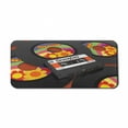 thumbnail image 1 of 70s Party Computer Mouse Pad, Compact Cassette Player and Some Vinyl Records with Seventies Text Oldschool, Rectangle Non-Slip Rubber Mousepad X-Large, 35" x 15" Gaming Size, Multicolor, by Ambesonne, 1 of 2