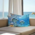 thumbnail image 5 of Waterproof Throw Pillow Covers Set of 2, 20x12 Inch Blue Seal Coastal Decorative Pillowcases Outdoor Pillow Slip Cushion Covers Set for Couch Tent Nautical Summer Beach Ocean, 5 of 7