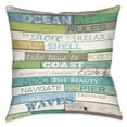 thumbnail image 1 of Laural Home  Rules of the Ocean Decorative 18-inch Throw Pillow, 1 of 2