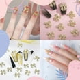 thumbnail image 7 of 160Pcs Metal Bows Nail Charms, 32 Styles Alloy Nail Bows Charms 3D Golden Bowknots Charms for Nails, Assorted Luxury Shiny Bow Tie Nail Gems Charms Nail Art Accessories Manicure Nails DIY Charms, 7 of 7