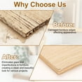 thumbnail image 5 of Uxcell 3/4" x 10 ft Wood Edge Banding, Pre-Glued Iron On Edging Strip, Plywood Wood Grain Repair Tape for Cabinet Repair, Furniture Restoration, Handicraft DIY, Birch, 5 of 6