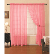 All American Collection New High Quality Plaid 2 Panel Sheer Curtain with Grommet 110"x84"