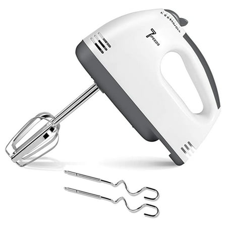 

alextreme Electric Hand Mixer 7-Speed Handheld Egg Whisk Kitchen Egg Sticks Dough Hooks New Household Supplies