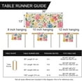 thumbnail image 2 of Spring Summer Watercolor Flower Table Runner, Peony Floral Kitchen Dining Table Decor, Seasonal Burlap Home Decoration Indoor Outdoor Party Supply 13 x 36 Inches, 2 of 6