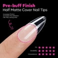thumbnail image 4 of KEAWIS   Pointed Almond Fake Nail Tips - 510Pcs Medium Gel Tips Pre-shaped Half Matte Full Cover Clear Acrylic Gel Kit False Press on Nails for Extension DIY Salon 15Sizes, 4 of 9