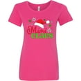 thumbnail image 3 of Inktastic Mimi Claus with Christmas Santa Hat and Snowflakes Women's T-Shirt, 3 of 5