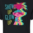 thumbnail image 3 of Trolls - Show Up Glow Up Poppy - Juniors Cropped Cotton Blend T-Shirt, 3 of 5