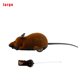 thumbnail image 2 of sweethay Juguete de broma para mascotas, juguete de ratón con Control remoto, ratón de felpa inalámbrico electrónico, suministros para Juguetes para gatos marrón L, 2 of 6