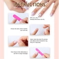 thumbnail image 4 of Elegant Press on Nail with 3D Butterfly Long Square False Nail French Tips Glitters Nail Art for Girls and Women 24Pcs, 4 of 4