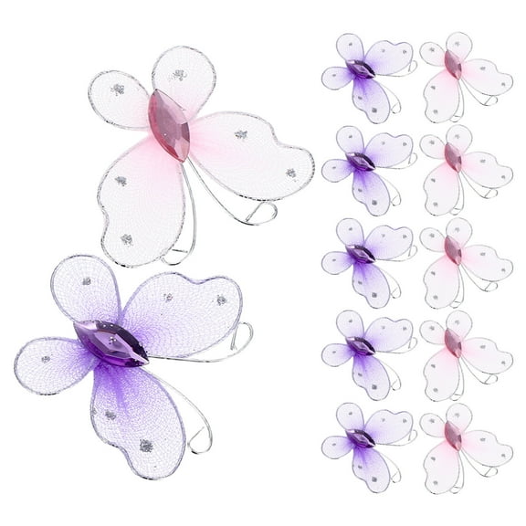 OFFIGAM 50 Pcs Assorted Color Organza Butterfly Mesh Decorations for Crafts, Party, Wedding, Event, Decor