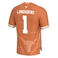 thumbnail image 3 of Men's GameDay Greats #1 Texas Orange Texas Longhorns Icon Print Football Fashion Jersey, 3 of 4