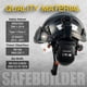 thumbnail image 3 of Casco de seguridad SAFEBUILDER Industrial con orejeras con visera, color negro, 3 of 8